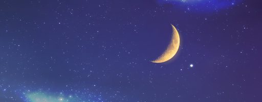 月と星空