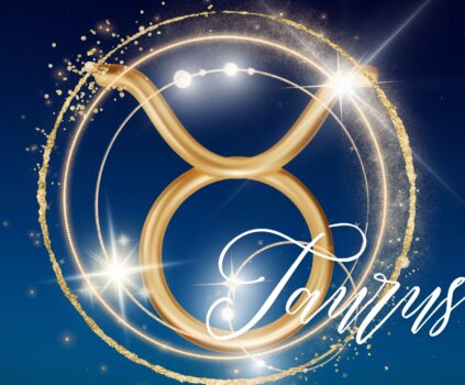 星空と牡牛座の記号