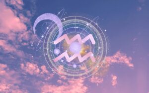 水瓶座の星座記号と月